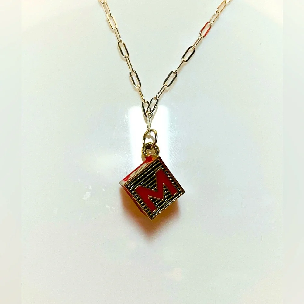 LV ZIPPER-PULL RED AND VIOLET WITH PAVOI 14K PLATED AND MARC JACOBS CUBE - Picture 11 of 12